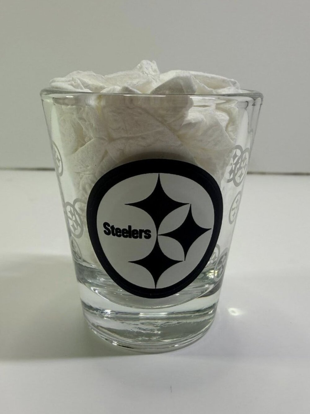 NFL Pittsburgh Steelers Shot Glass – Frosted Logo – Official NFL Hologram